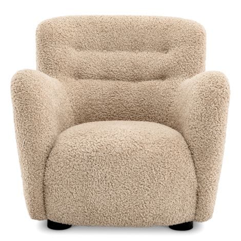 Chair Bixby Canberra sand | black feet - Image 3