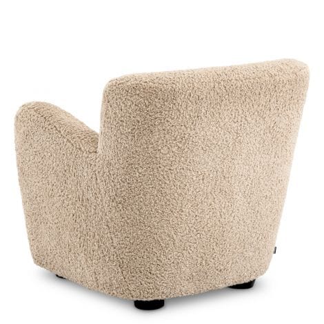 Chair Bixby Canberra sand | black feet - Image 4