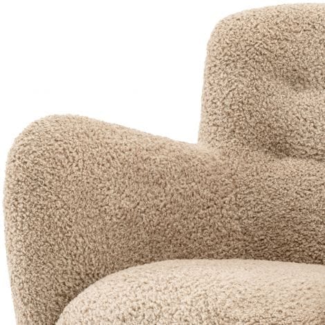 Chair Bixby Canberra sand | black feet - Image 5
