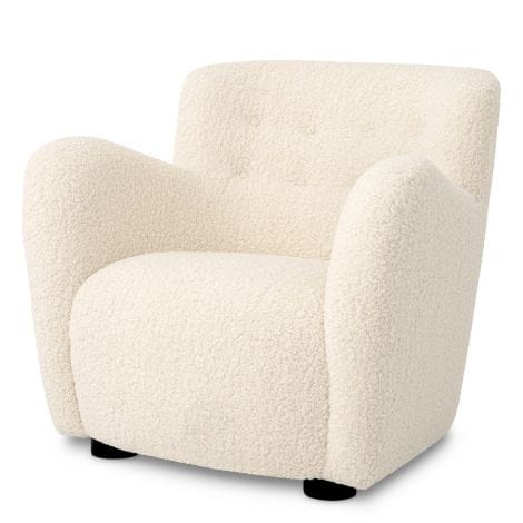 Chair Bixby Faux shearling | black feet