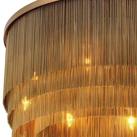 Chandelier Tissot S Antique brass finish - Image 6