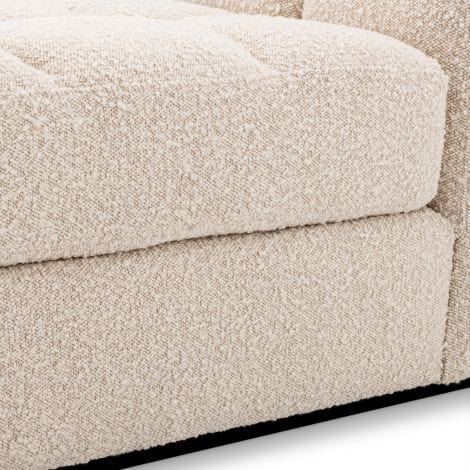 Modular Sofa Dean - Middle Bouclé cream | black base - Image 6