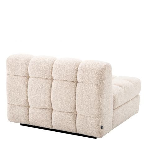 Modular Sofa Dean - Right Boucle cream | black base - Image 4