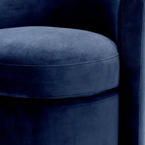 Stool Arcadia Savona midnight blue velvet - Image 5