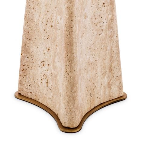 Table Lamp Benson Travertine | antique brass finish - Image 5
