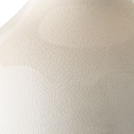 Table Lamp Mabel Crackled white ceramic | antique brass finish - Image 8