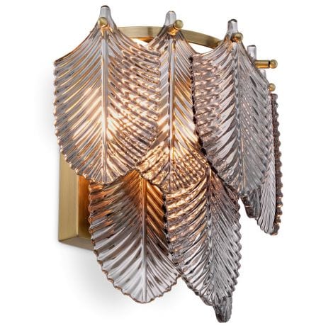 Wall Lamp Verbier Light brushed brass finish | smoke glass - Image 2