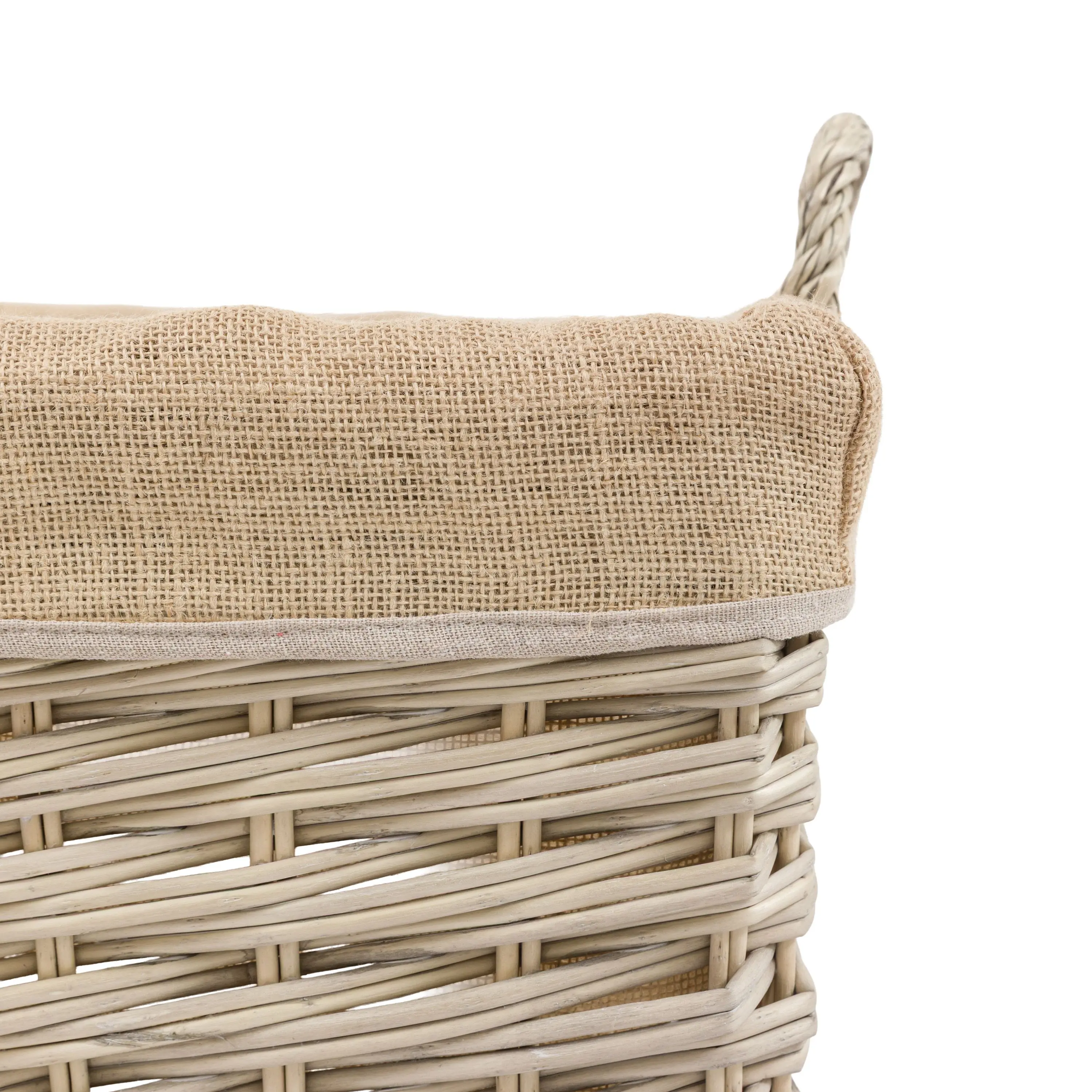 Faden Square Lined Basket Natural Set of 3 } OUTLET - Image 9