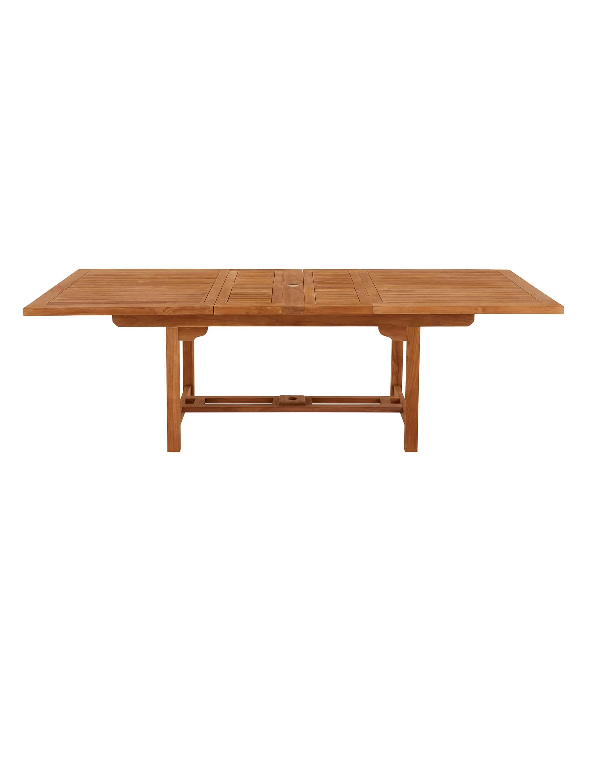 Arrow Teak Rectangular Extending Dining Table 180-240cm - Image 2
