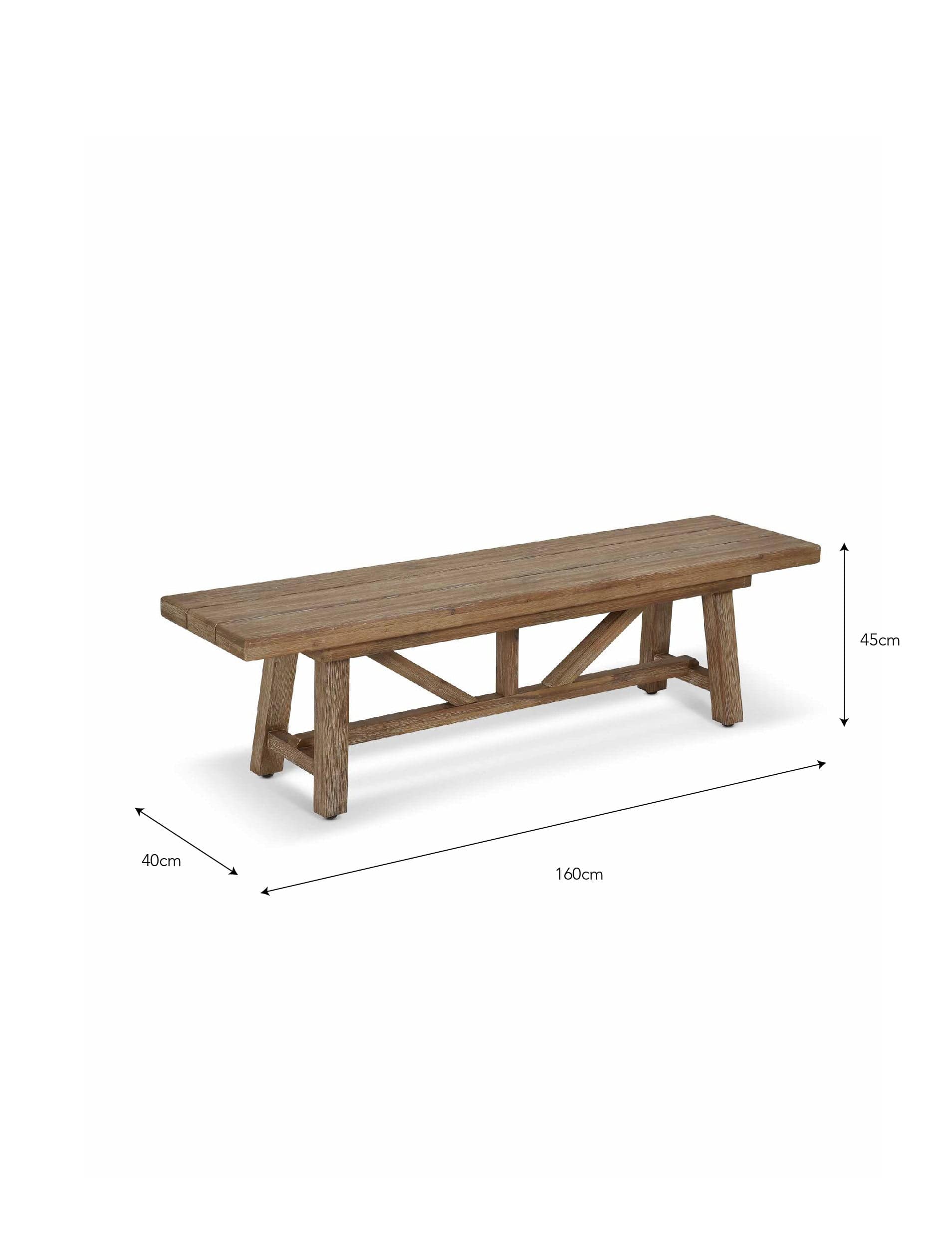Chilford Solid Wood Bench Small - Image 4