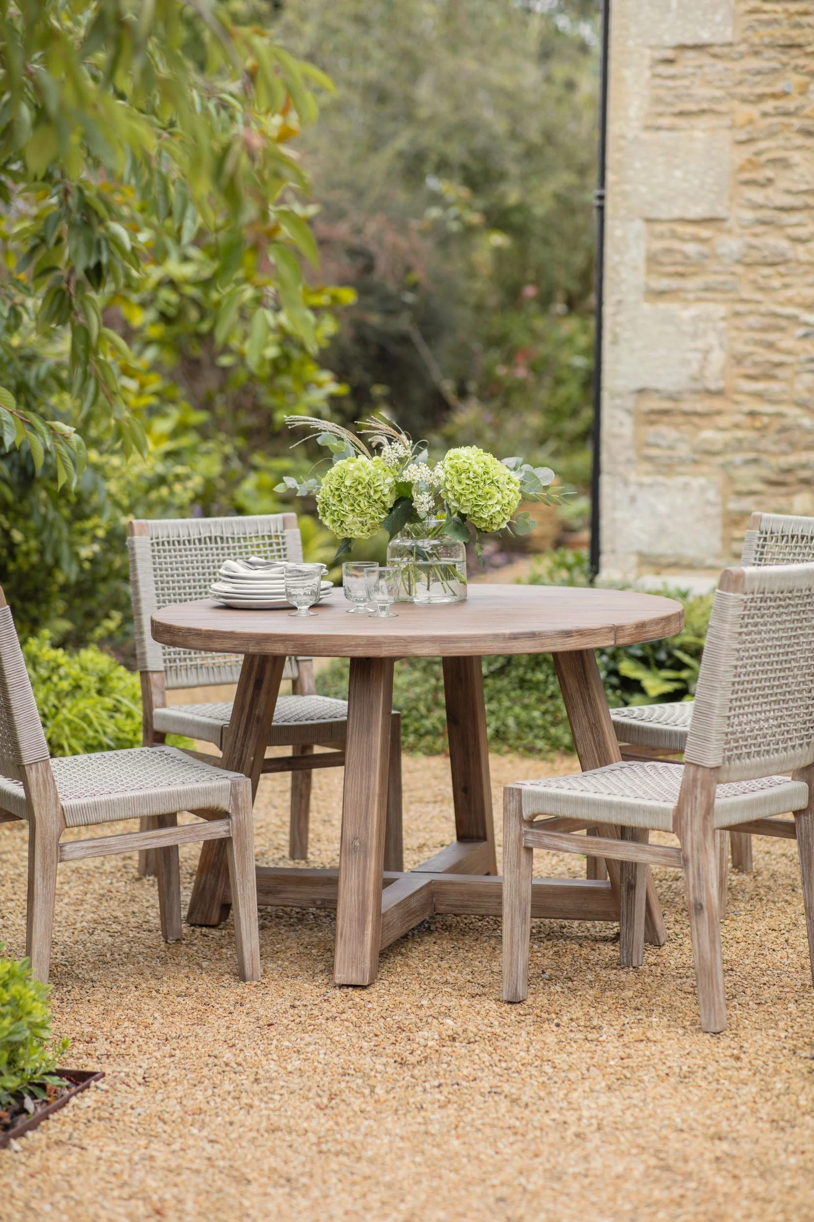 Chilford Solid Wood Round Dining Table Natural - Image 3