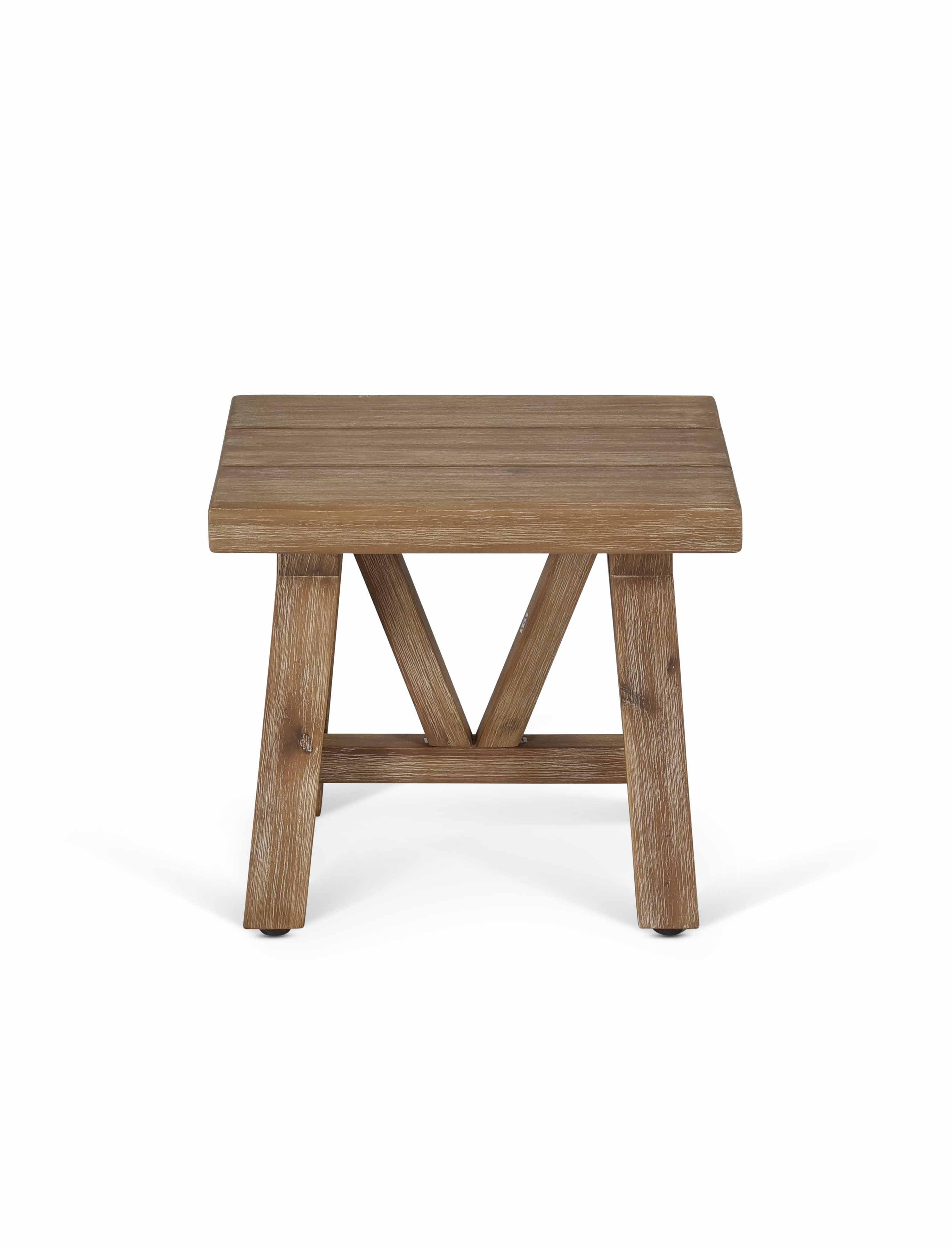 Chilford Solid Wood Stool Side Table - Image 5