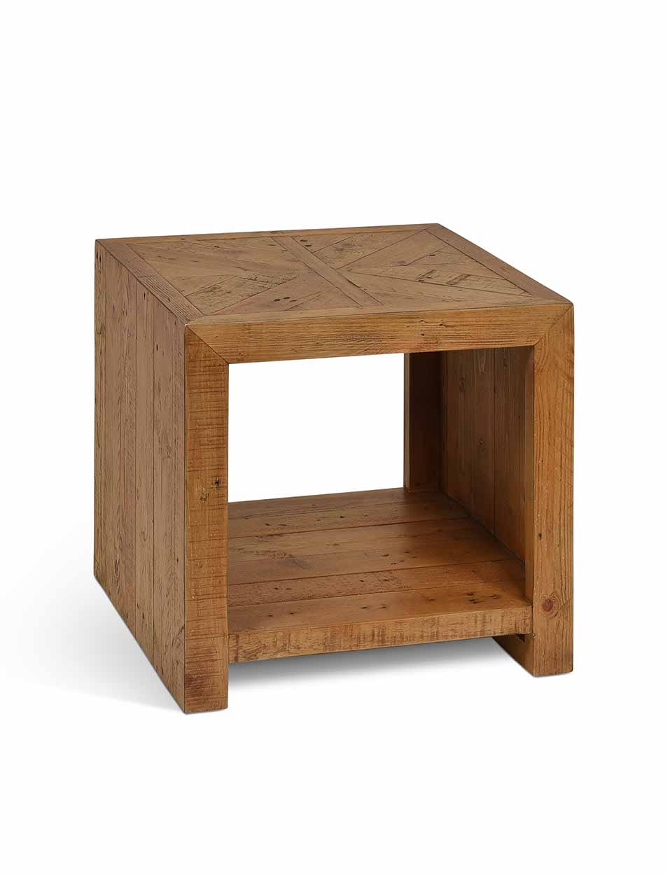 Fawley Chevron Side Table Natural - Image 2