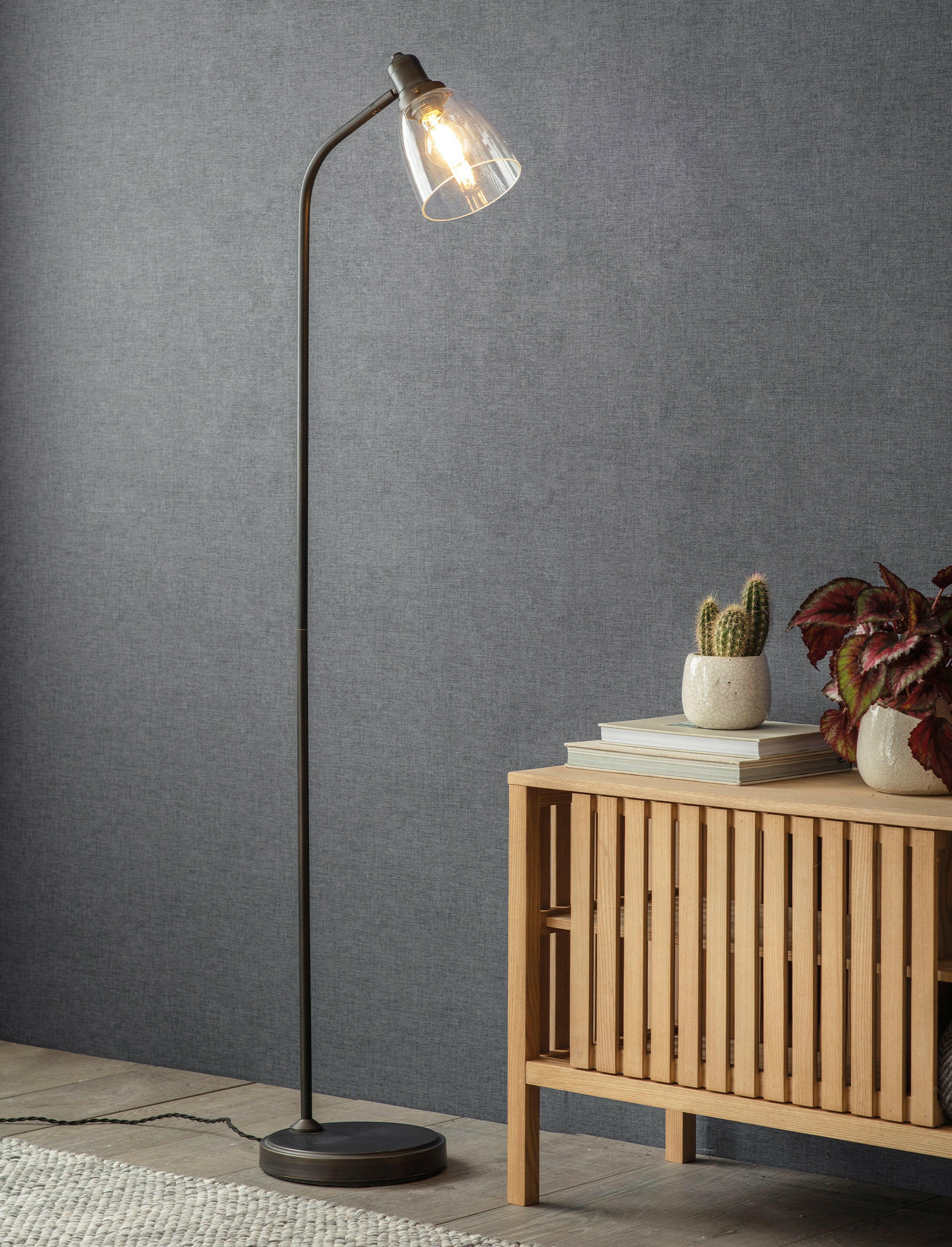 Hoxton Dome Floor Lamp - Antique Bronze