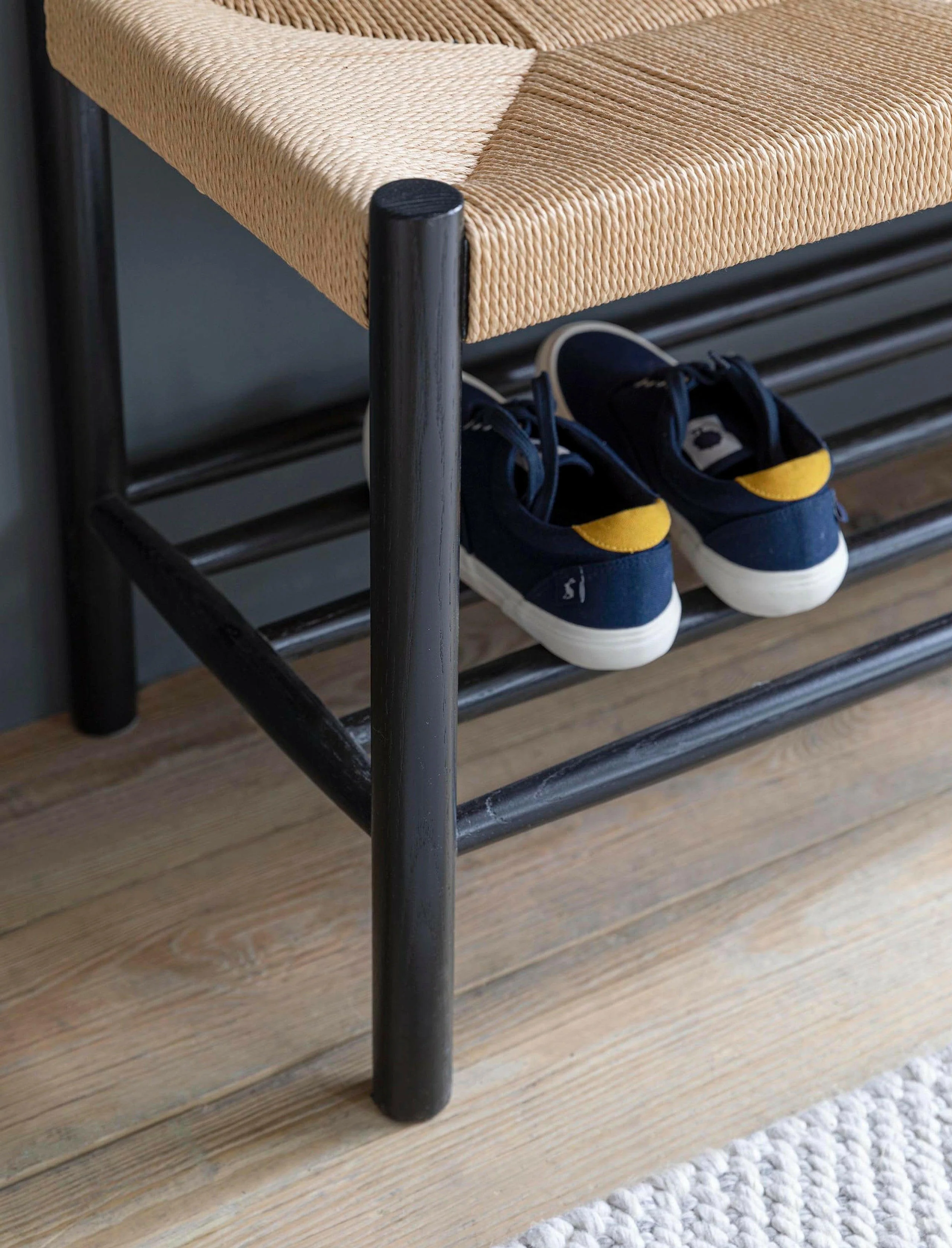 Longworth Hallway Bench - Black - Image 4