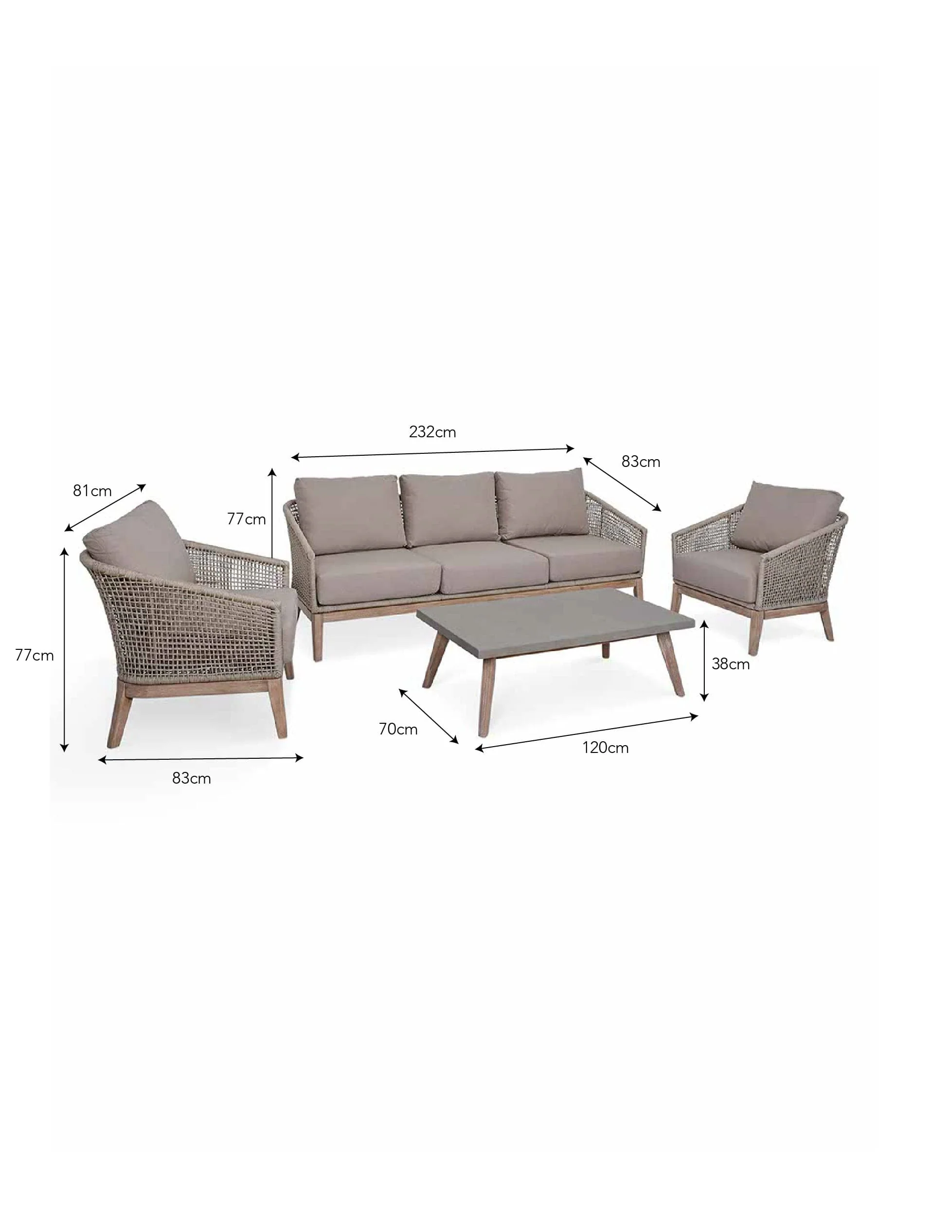 Lynton 3 Seater Sofa Set - Image 6