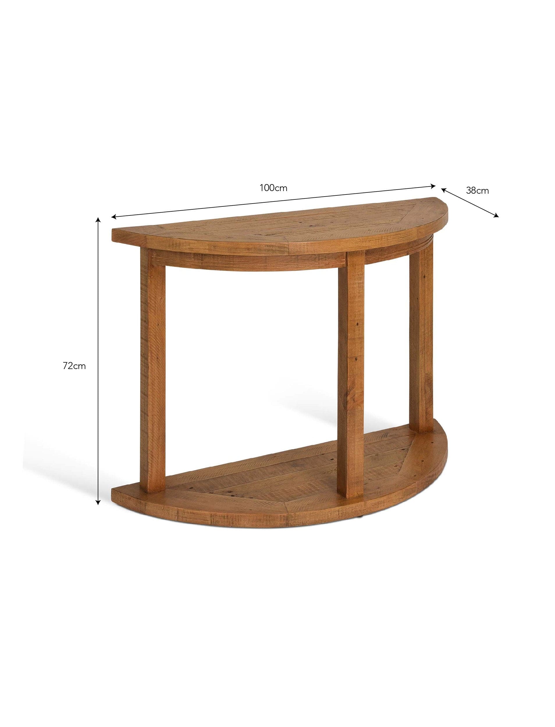 Oxhill Curved Console Table Natural - Image 6