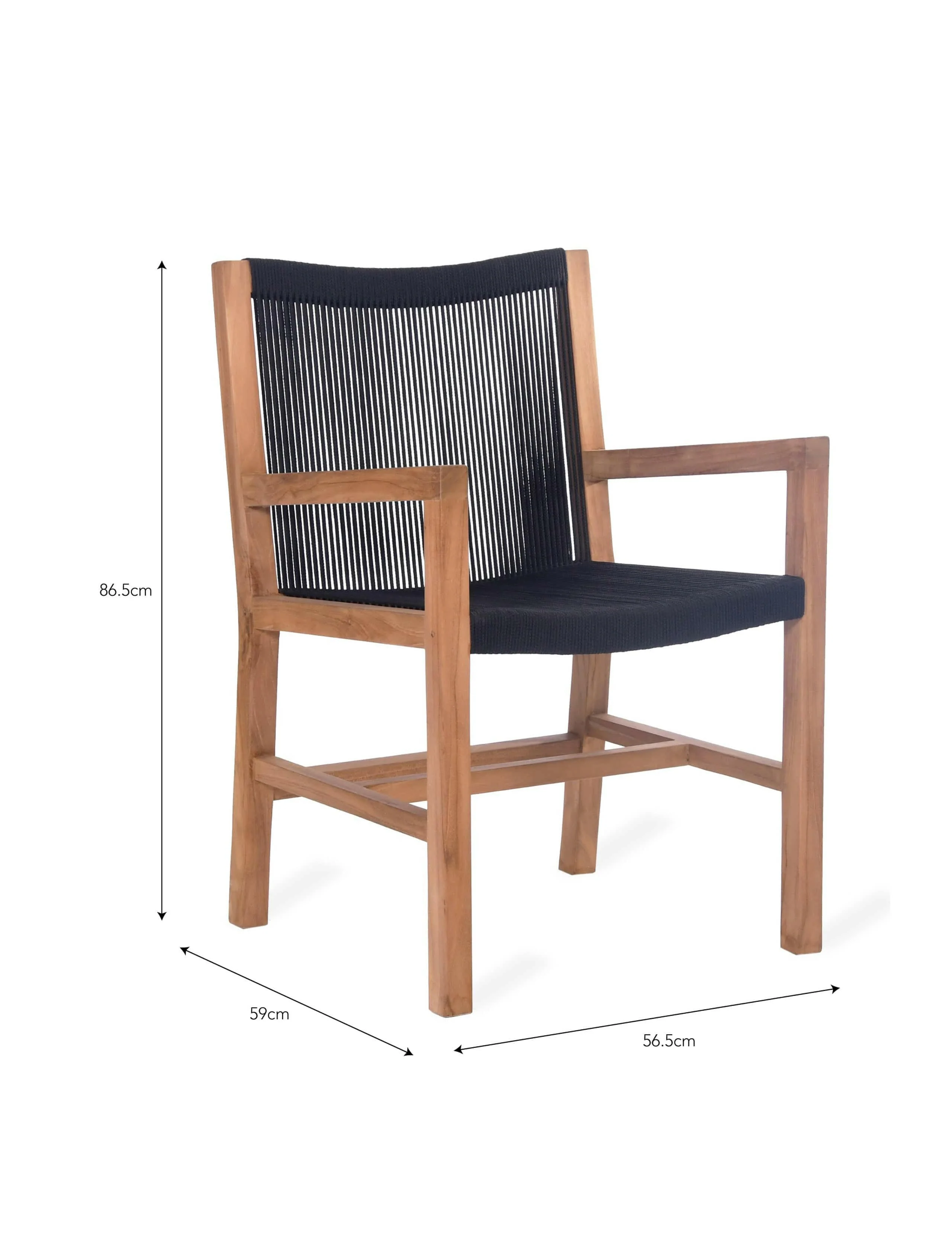 Pair of Mylor Armchairs - Black - Image 3