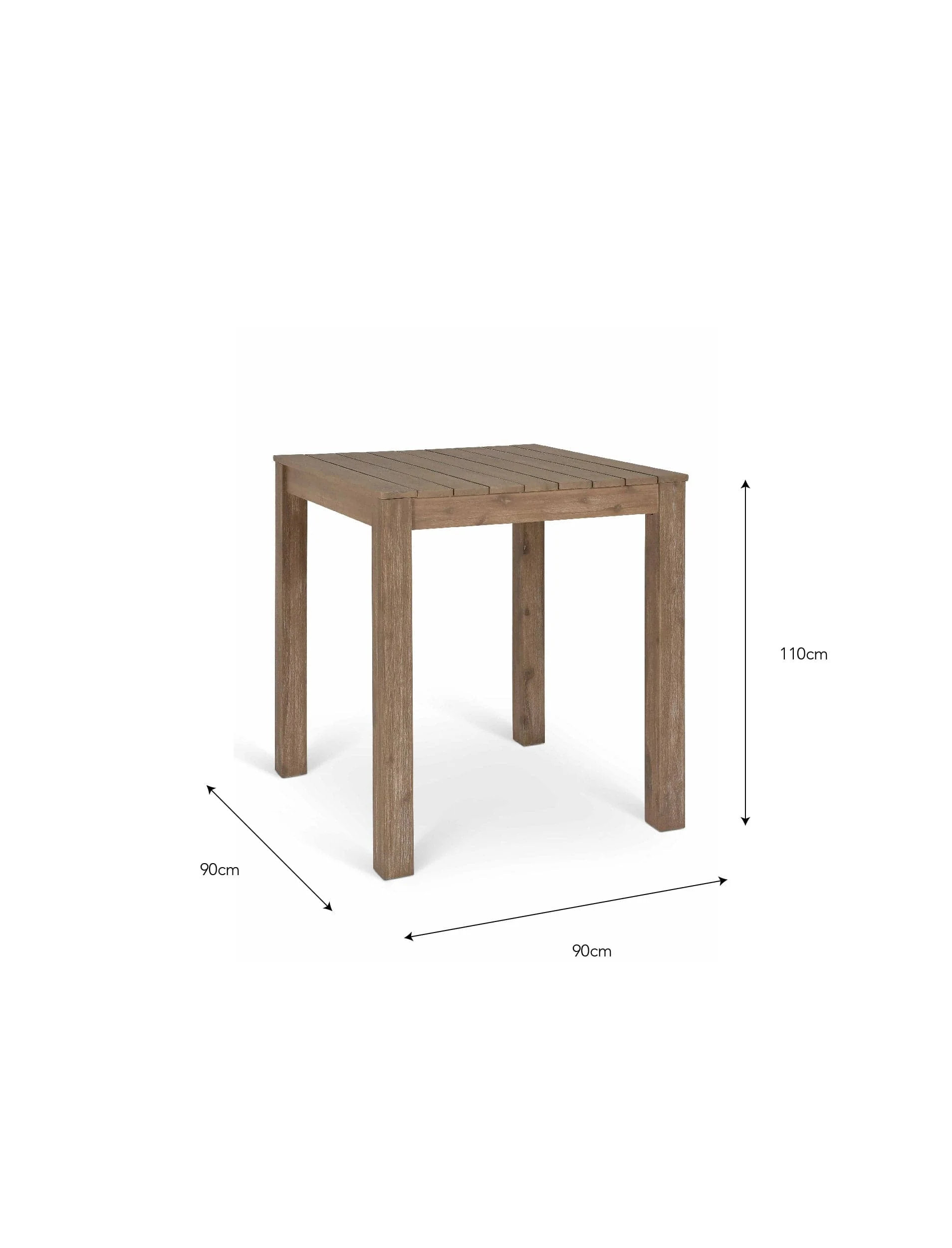 Porthallow Square Bar Table Natural - Image 4
