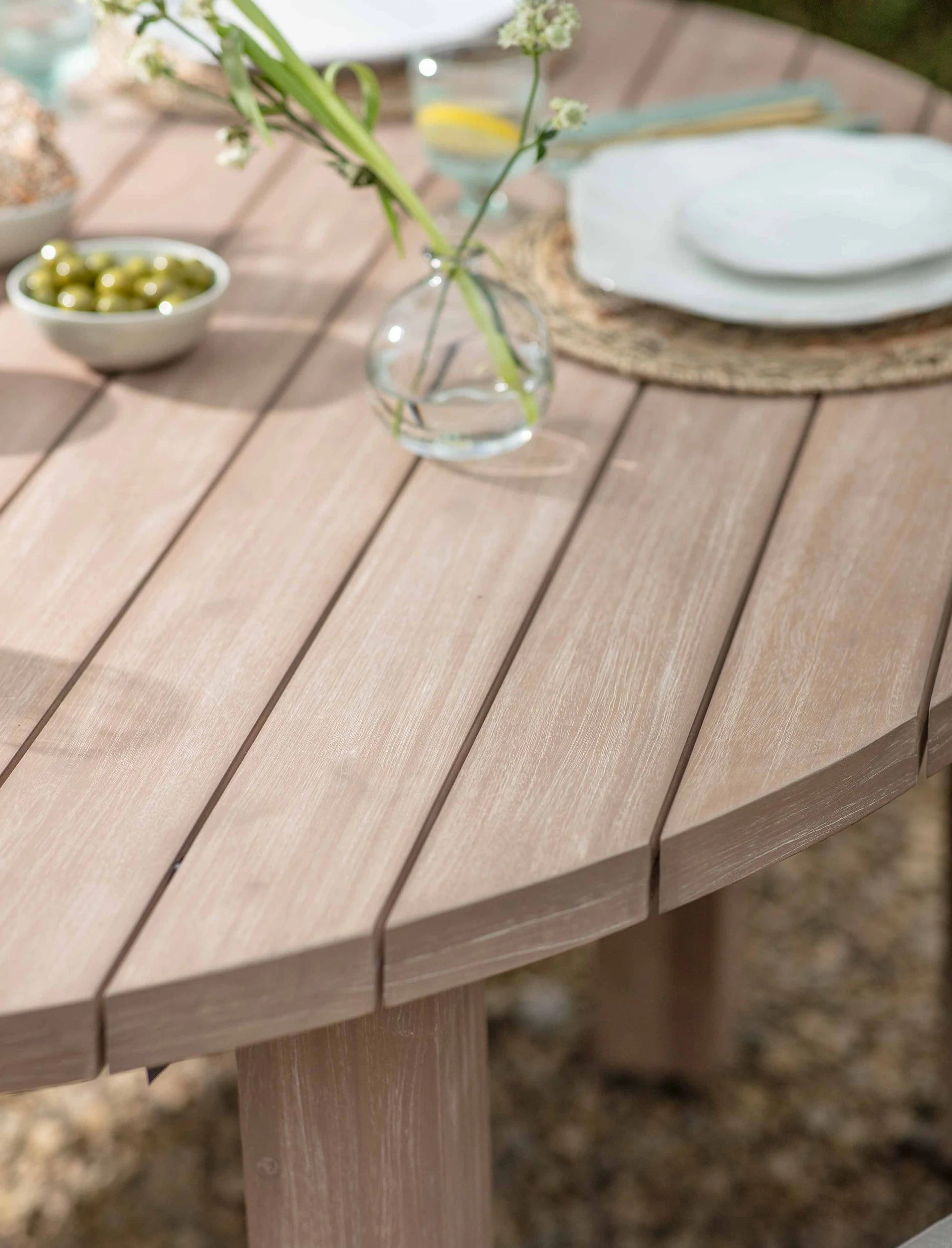 Porthallow Round Dining Table Large Natural - Image 2