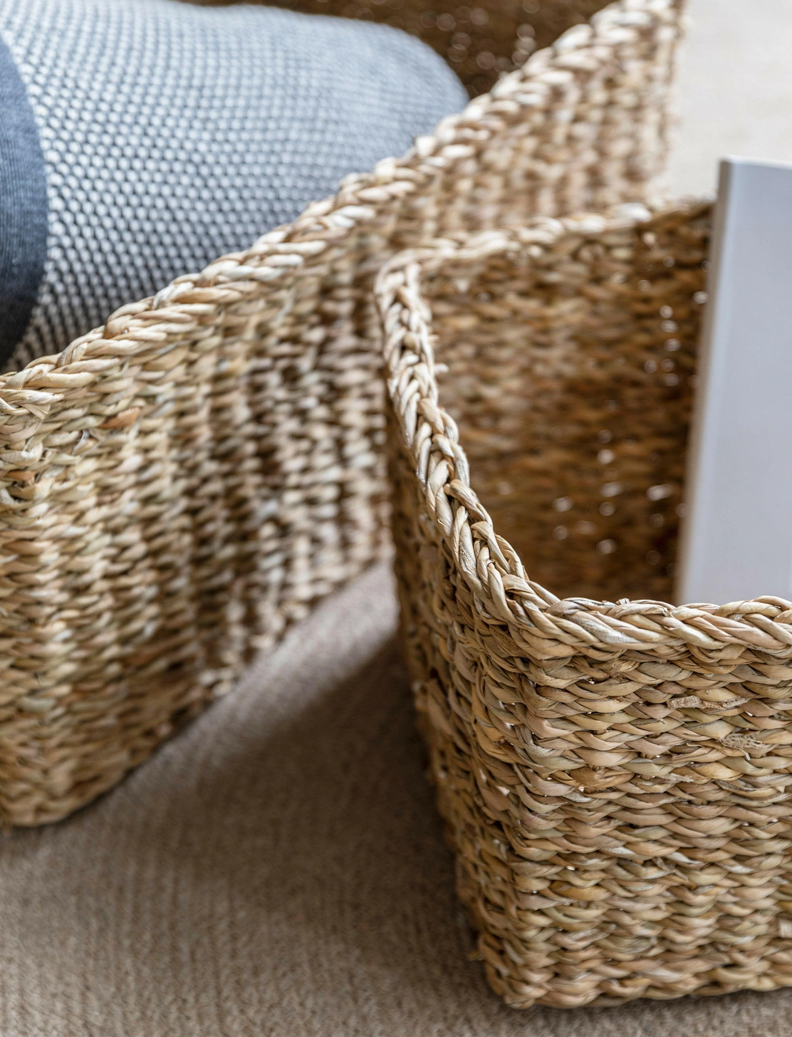 Set of 2 Brading Rectangular Baskets - Image 2