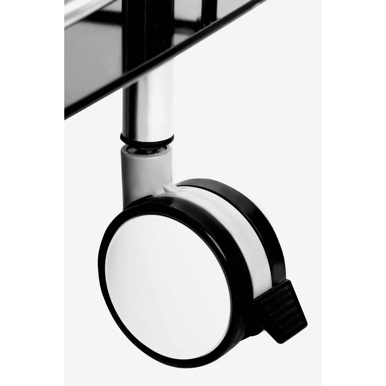 Adam Black Tempered Glass Serving Trolley - Image 5