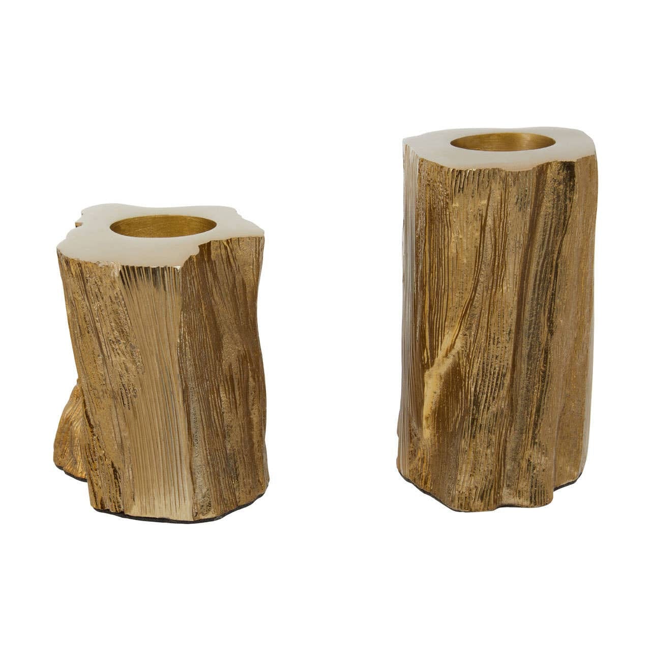 Akola Set Of Two Gold Tealight Holders - Image 3