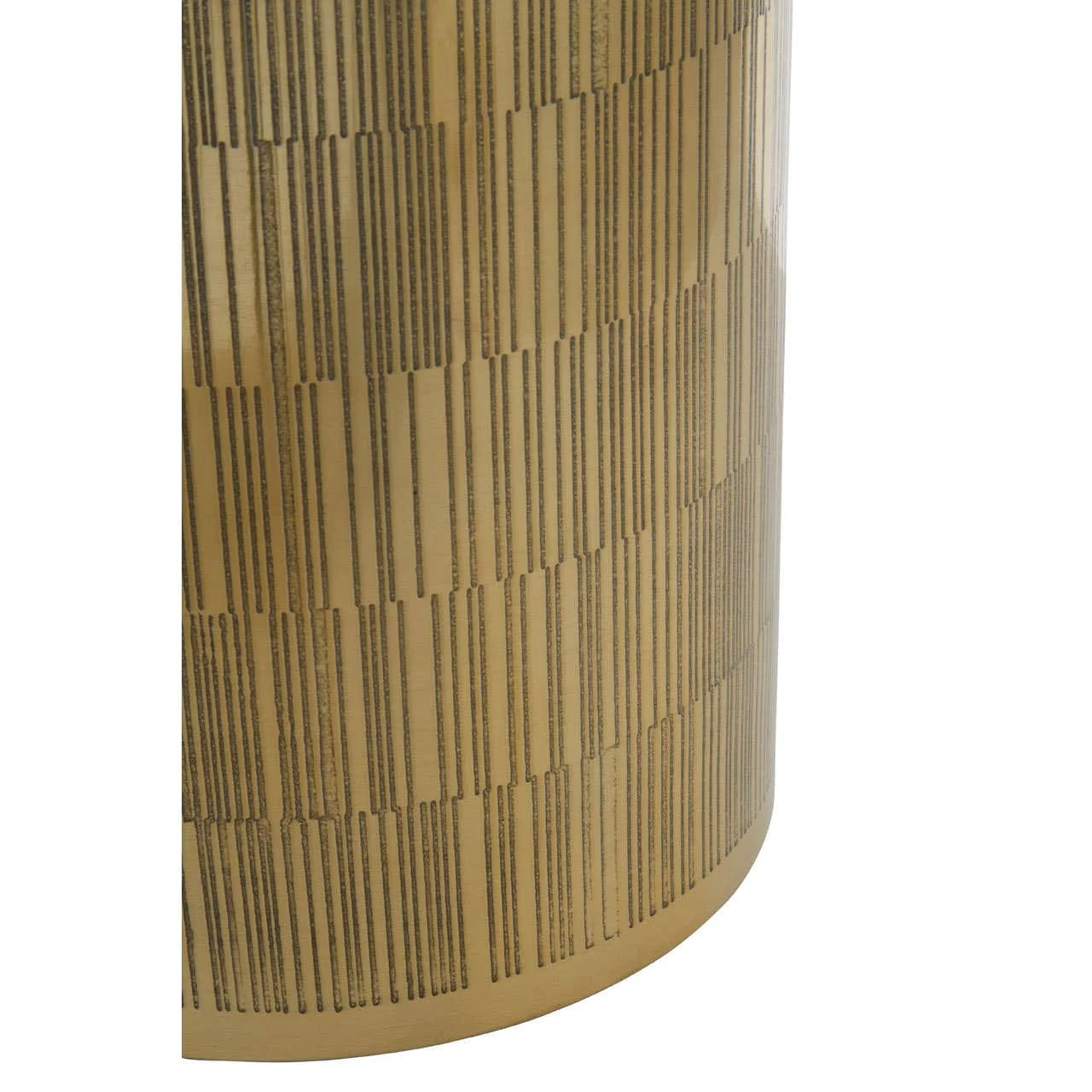 Allegra Gold Finish Aluminium Round Waste Bin - Image 5
