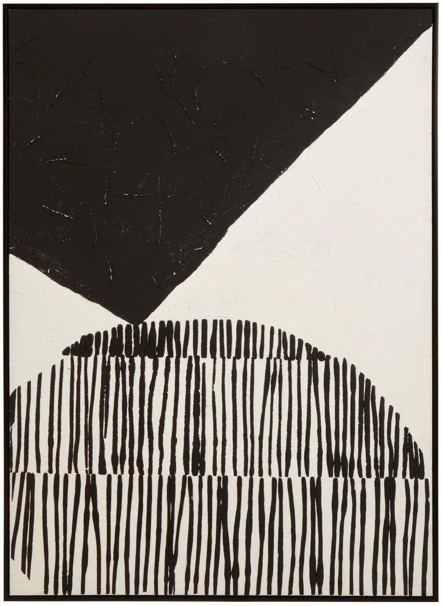 Astratto Black and White Abstract Hand Painted Wall Art
