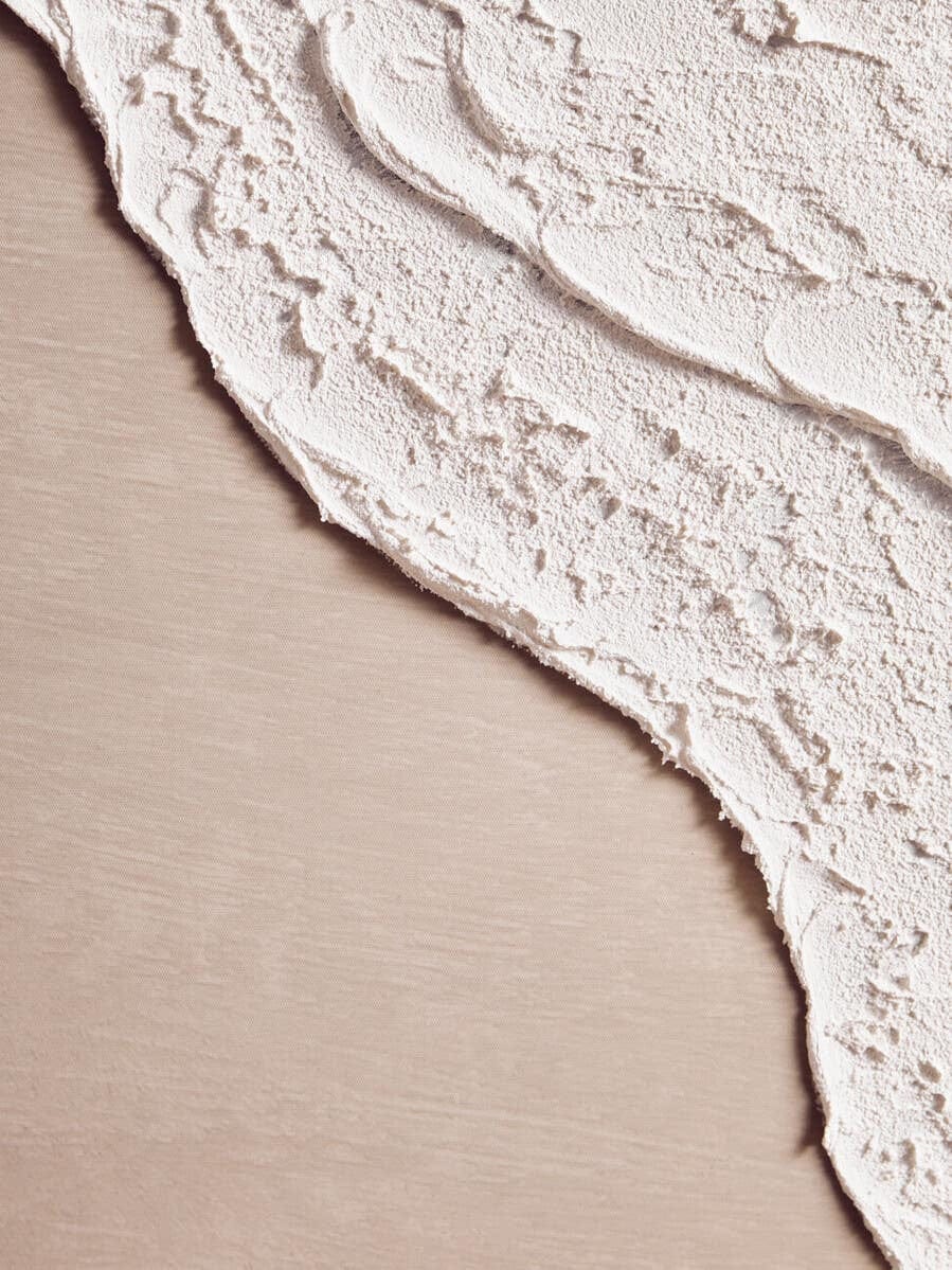 Astratto Canvas Natural and White Textured Plaster Wall Art - Image 6