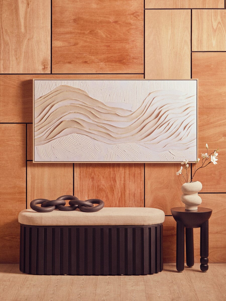 Astratto Cream Textured Wall Art - Image 9