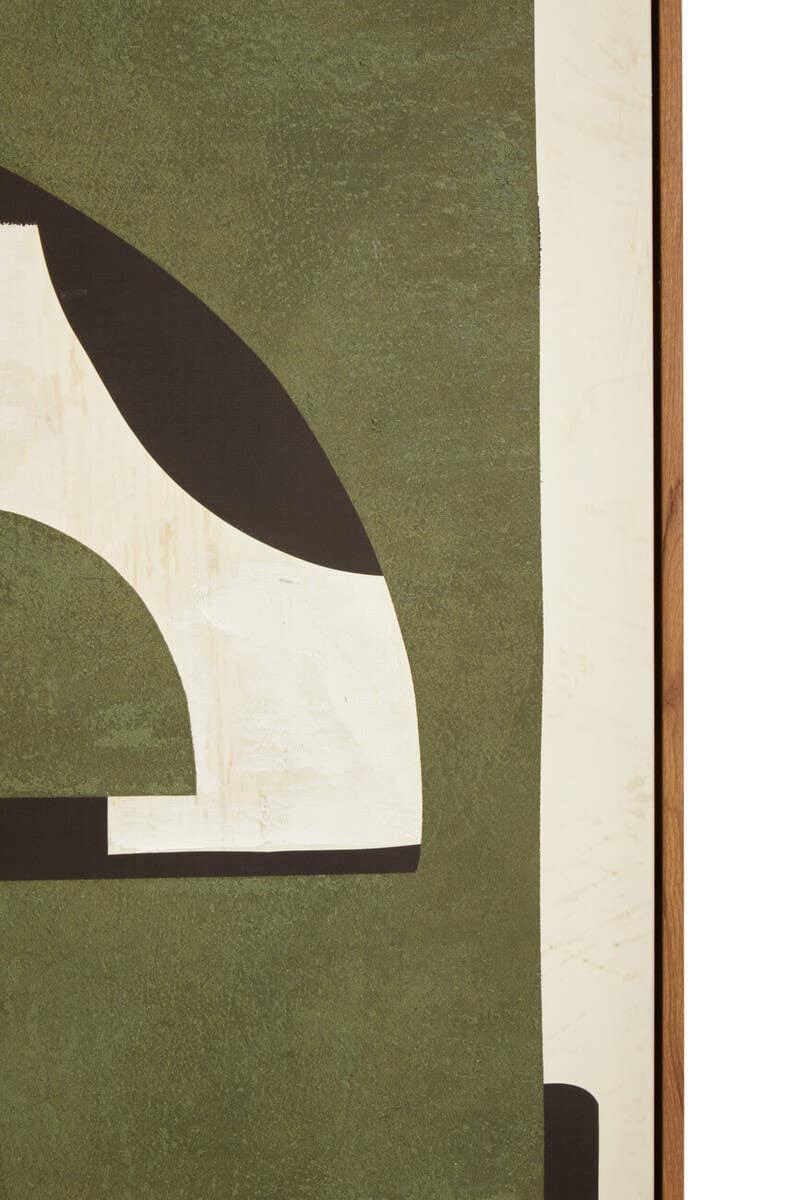 Astratto Green Textured Abstract Wall Art - Image 2