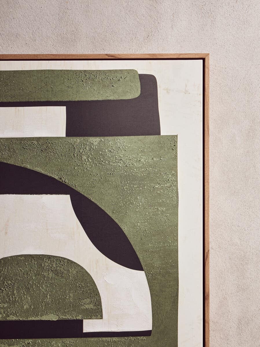 Astratto Green Textured Abstract Wall Art - Image 8
