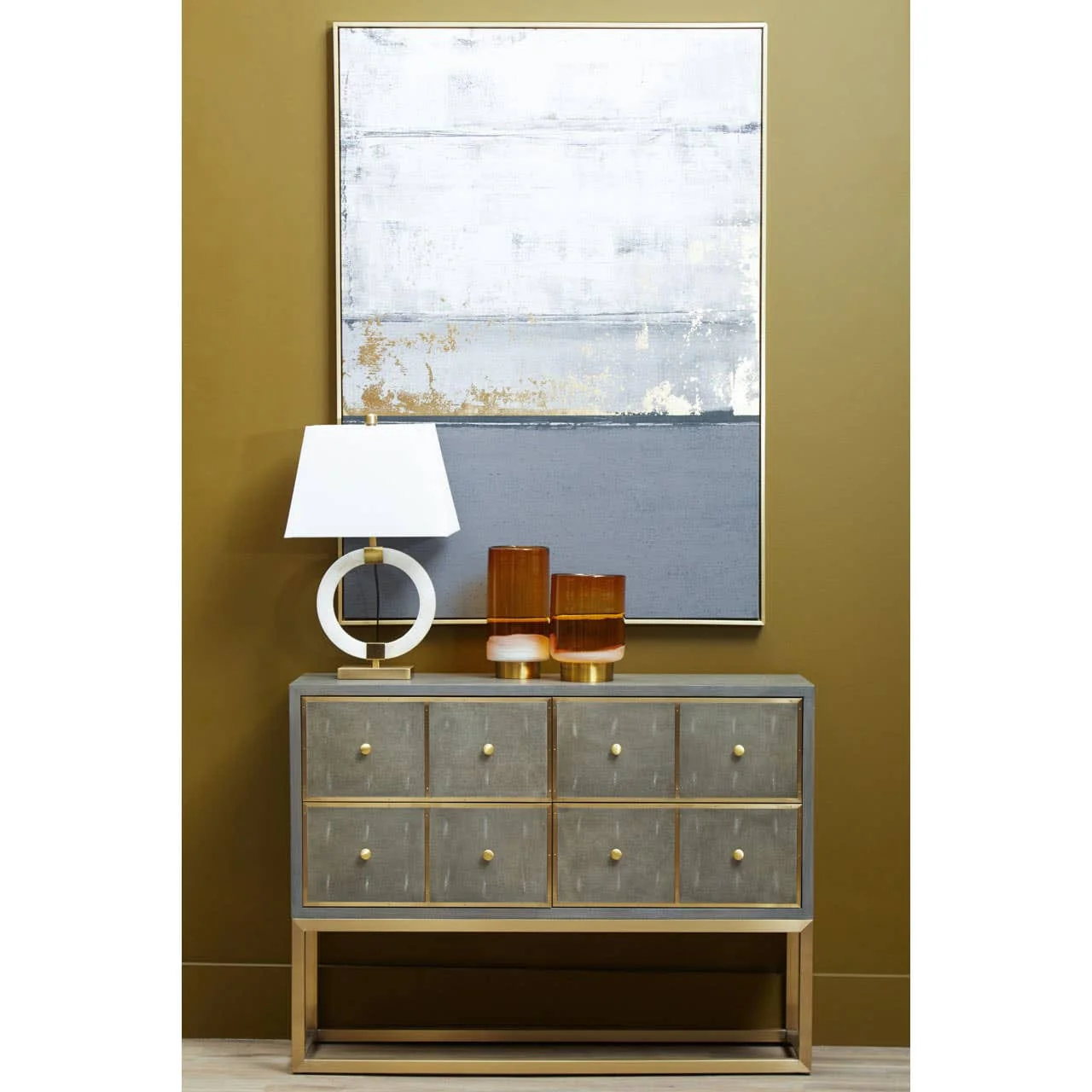 Astratto Grey and Gold Foil Wall Art - Image 14