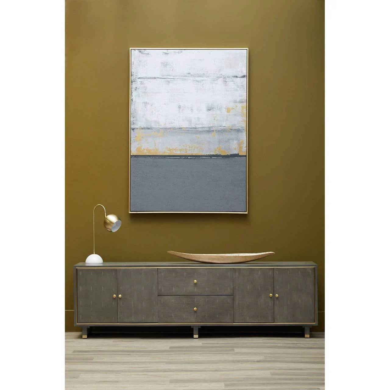 Astratto Grey and Gold Foil Wall Art - Image 15
