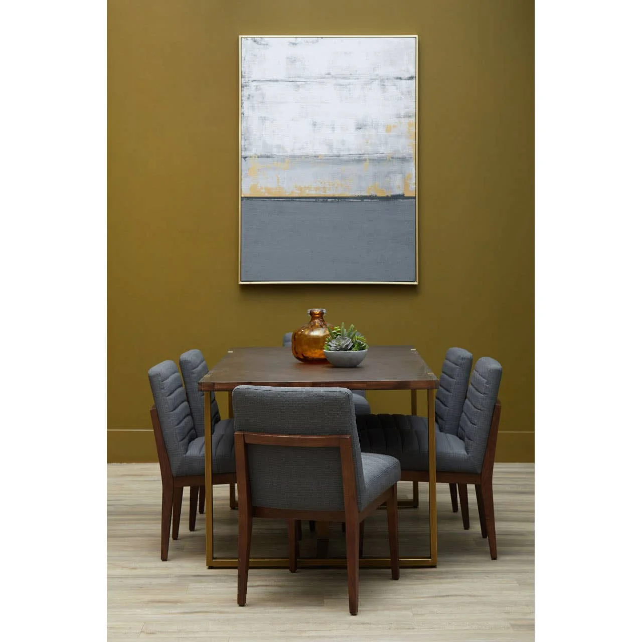 Astratto Grey and Gold Foil Wall Art - Image 16