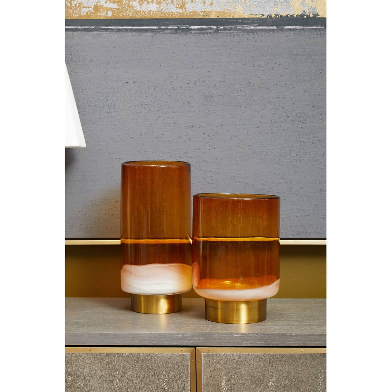 Astratto Grey and Gold Foil Wall Art - Image 8