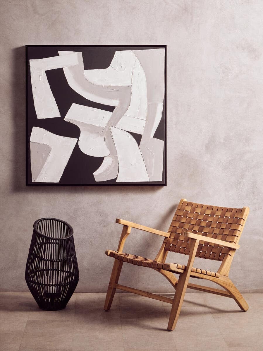 Astratto Monochrome Abstract Textured Wall Art - Image 12