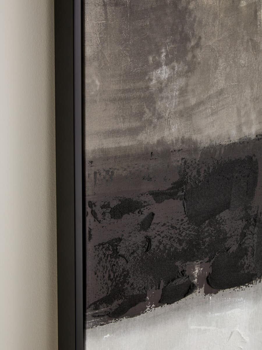 Astratto Monochrome Textured Canvas Wall Art - Image 4