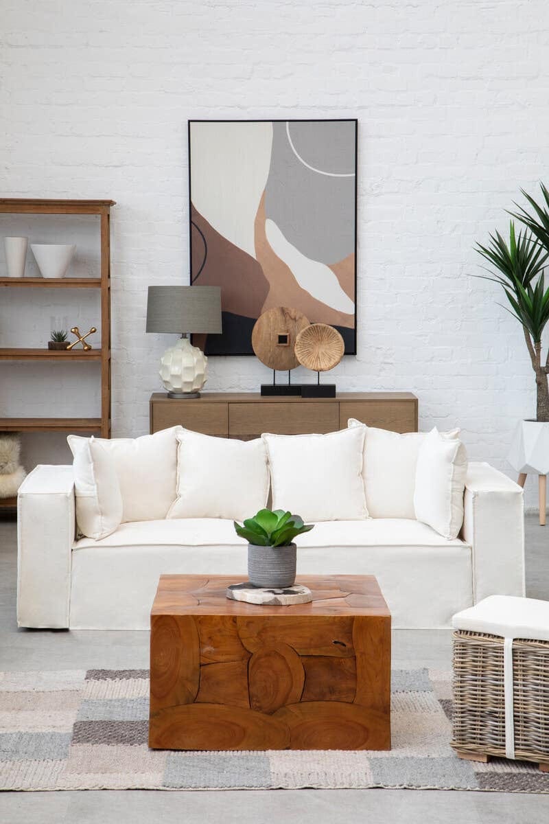 Astratto Neutral Abstract Canvas Wall Art - Image 11