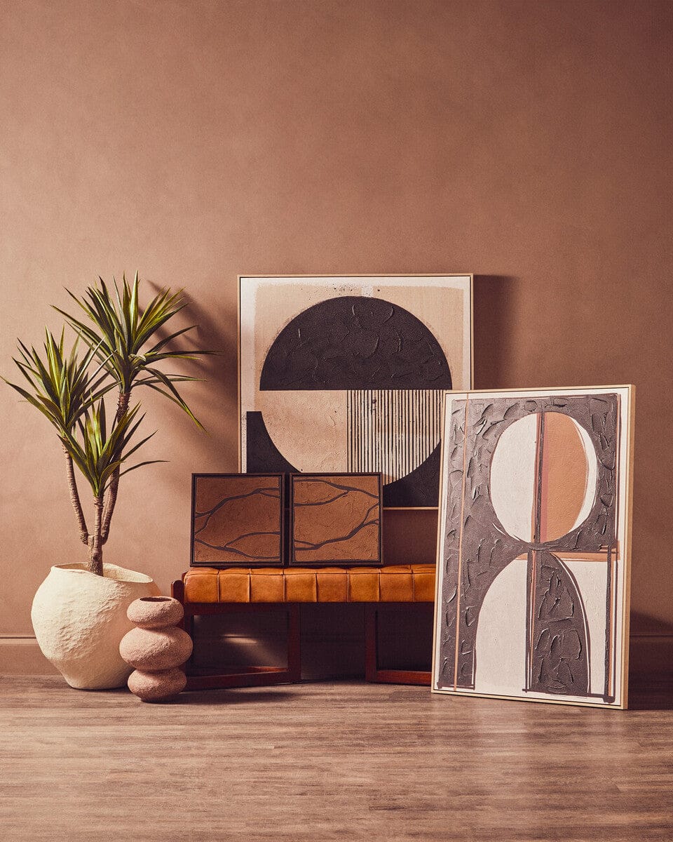 Astratto Set Of 2 Brown and Black Textured Wall Art - Image 13