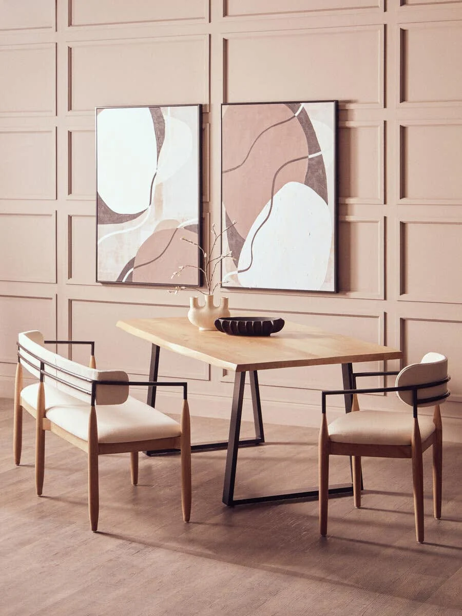 Astratto Set of 2 Abstract Earthy Tones Canvas Wall Art - Image 11