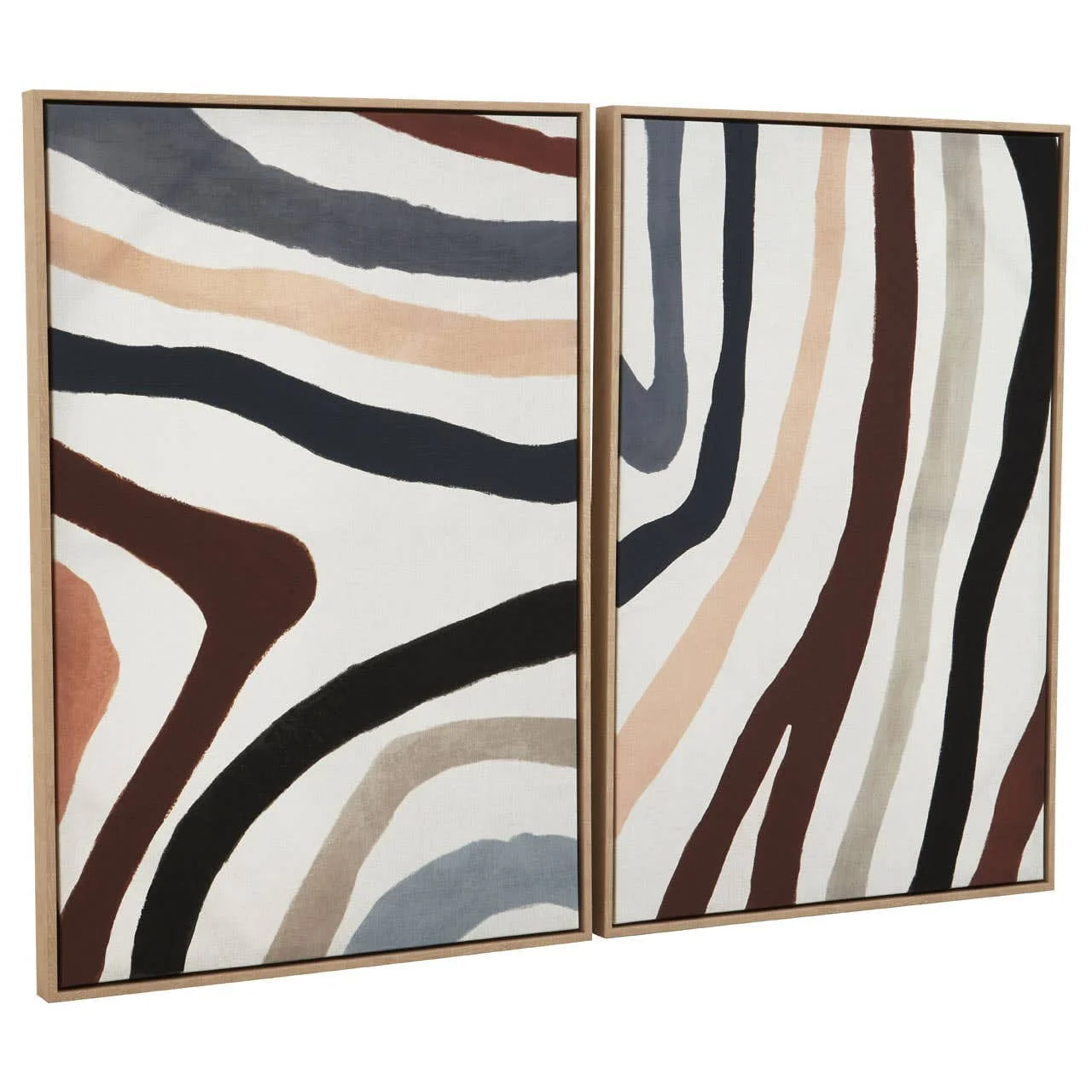 Astratto Set Of Two Multi Coloured Abstract Wall Art - Image 2