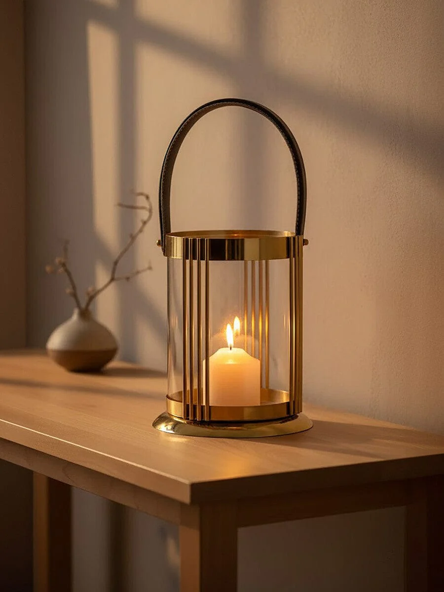 Astro Small Gold Finish Lantern - Image 6