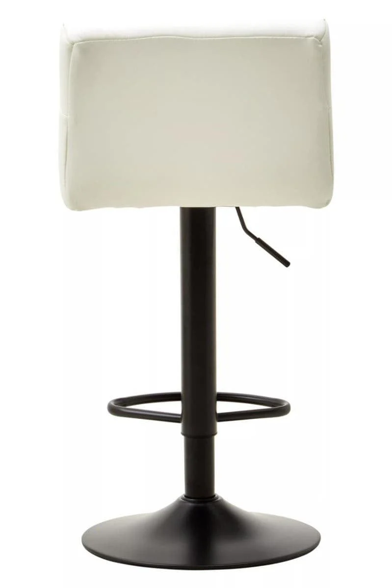 Baina White Leather Effect Bar Stool - Image 4
