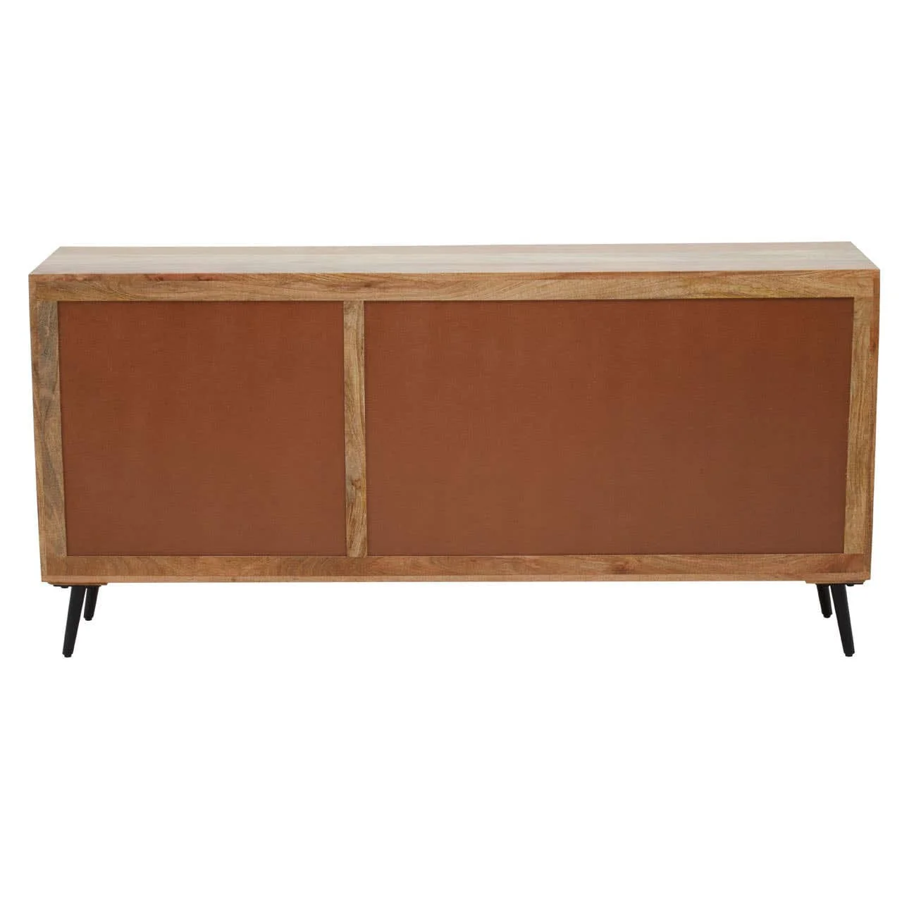Boho Two Door and Three Drawer Mango Wood Sideboard - Image 6