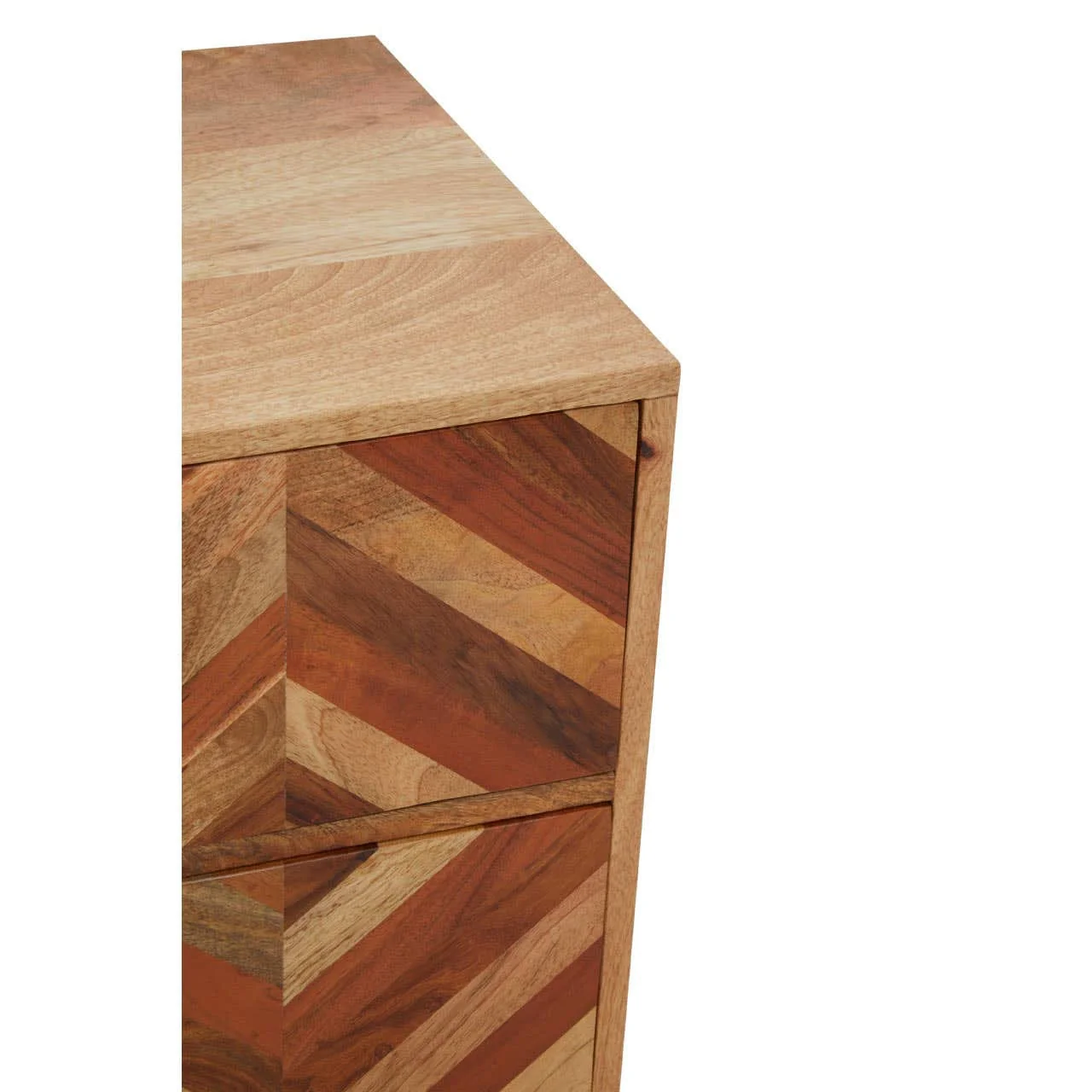 Boho Two Door and Three Drawer Mango Wood Sideboard - Image 7