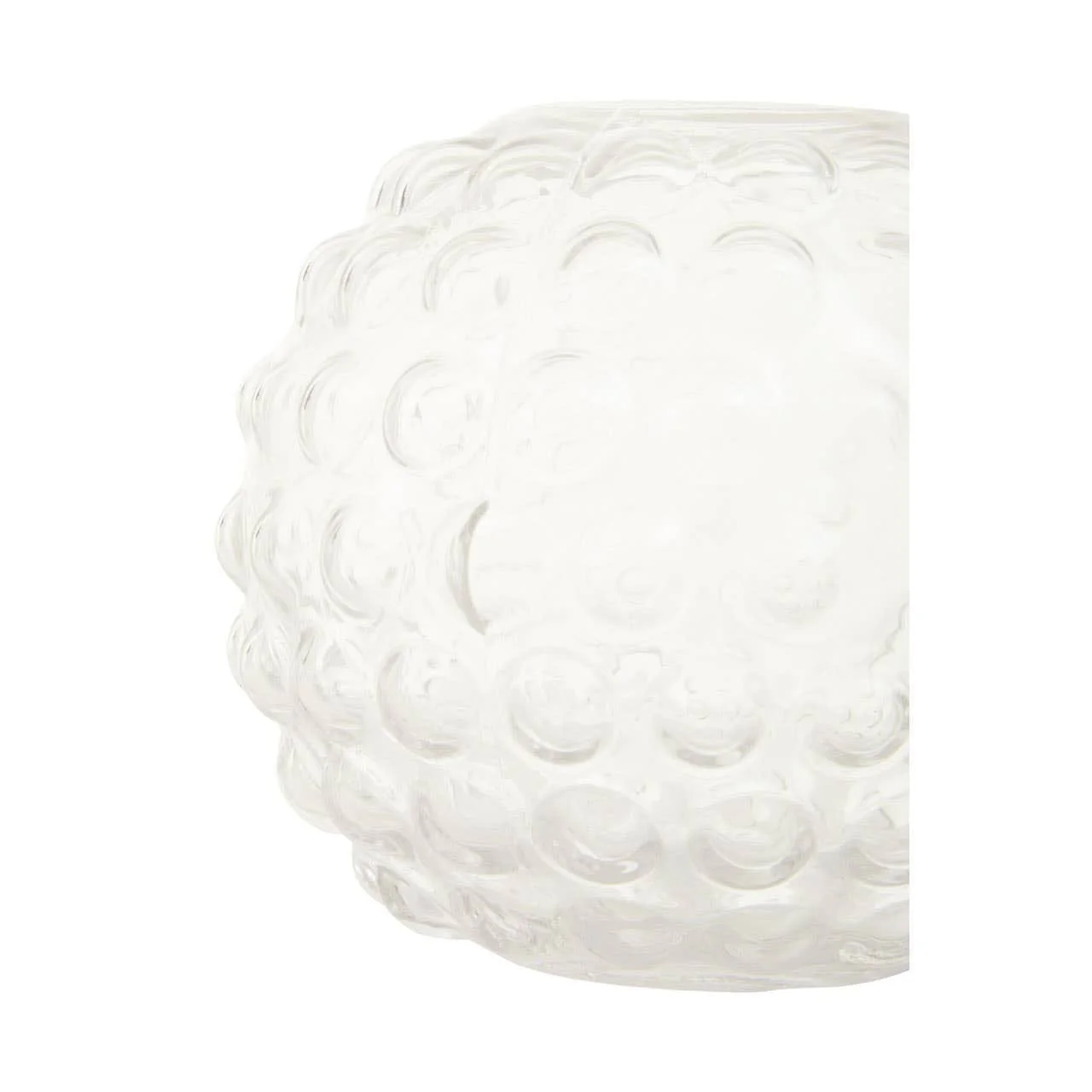 Bolla Large Round Clear Glass Vase - Image 3