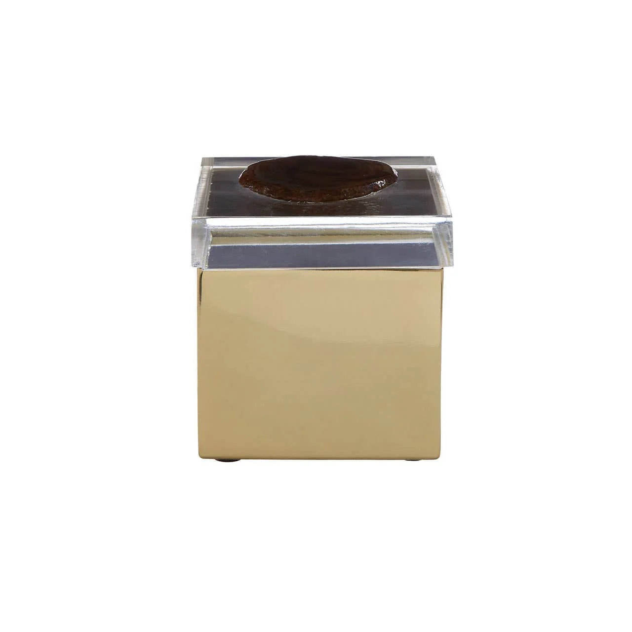 Bowerbird Black Agate Small Trinket Box - Image 2