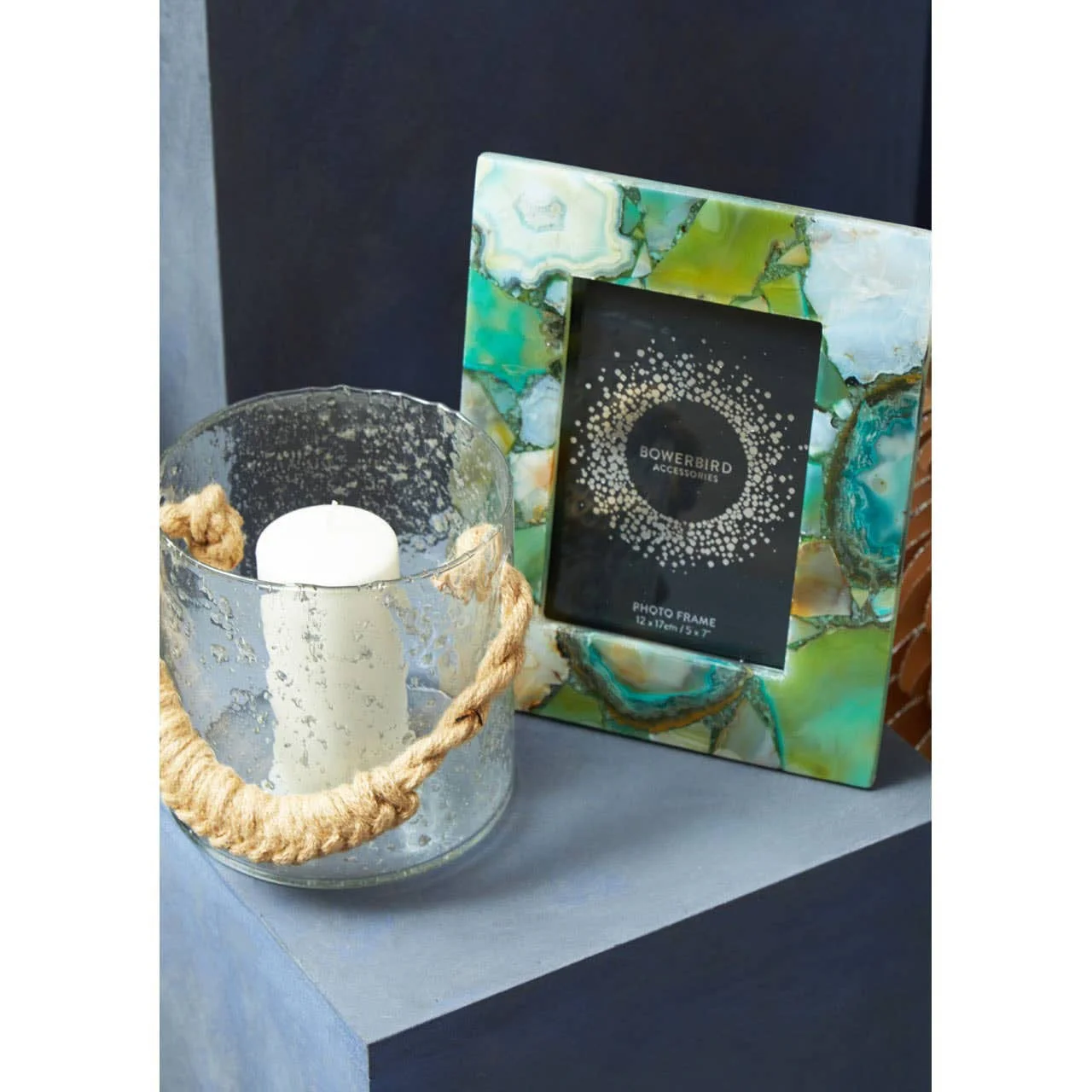 Bowerbird Large Green Agate 5In X 7In Photo Frame - Image 8